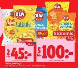 ICA Kvantum Chips, Ostbågar, Medlemspris erbjuda