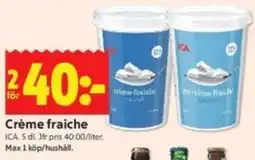 ICA Kvantum Crème fraiche erbjuda
