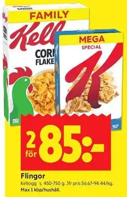 ICA Kvantum Flingor erbjuda