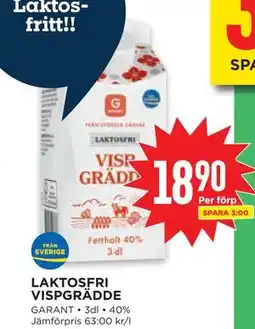 Willys LAKTOSFRI VISPGRÄDDE erbjuda