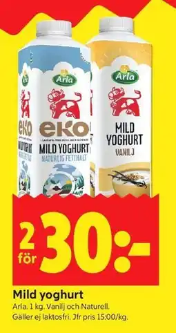 ICA Kvantum Mild yoghurt erbjuda