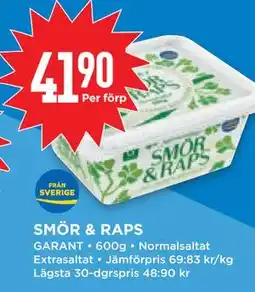 Willys SMÖR & RAPS erbjuda