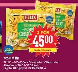Willys POMMES erbjuda