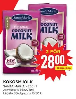 Willys KOKOSMJÖLK erbjuda