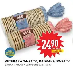 Willys Hemma VETEKAKA 24-PACK, RÅGKAKA 30-PACK erbjuda