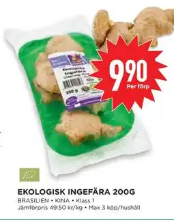 Willys EKOLOGISK INGEFÄRA 200G erbjuda