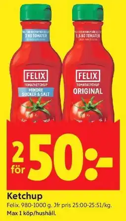 ICA Kvantum Ketchup erbjuda