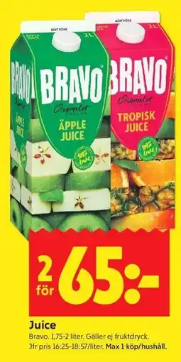 ICA Kvantum Juice erbjuda