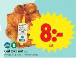 ICA Nära Gul lök i nät erbjuda