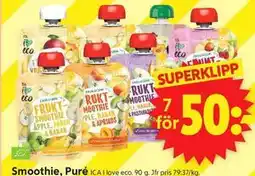 ICA Supermarket Smoothie, Puré erbjuda