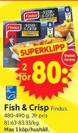 ICA Supermarket Fish & Crisp erbjuda