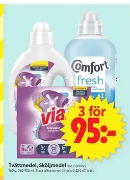 ICA Supermarket Tvättmedel, Sköljmedel erbjuda