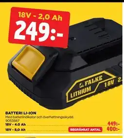 Jem&Fix BATTERI LI-ION erbjuda