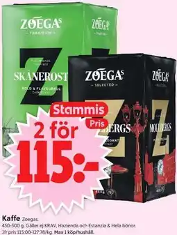 ICA Supermarket Kaffe, Medlemspris erbjuda