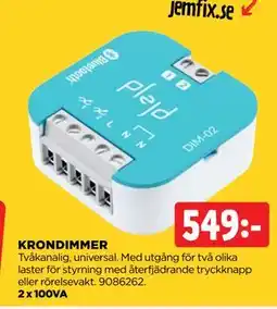 Jem&Fix KRONDIMMER erbjuda