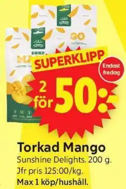 ICA Supermarket Torkad Mango erbjuda
