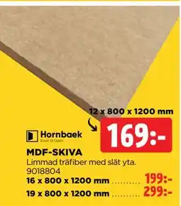 Jem&Fix MDF-SKIVA erbjuda