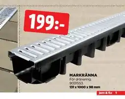 Jem&Fix MARKRÄNNA erbjuda