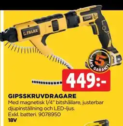 Jem&Fix GIPSSKRUVDRAGARE erbjuda