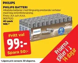 Jem&Fix PHILIPS BATTERI erbjuda