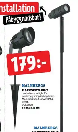 Jem&Fix MALMBERGS MARKSPOTLIGHT erbjuda