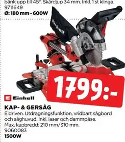 Jem&Fix KAP- & GERSÅG erbjuda