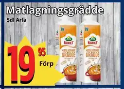 Supergrossen Matlagningsgrädde erbjuda