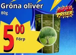 Supergrossen Gröna oliver erbjuda