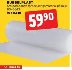 Jem&Fix BUBBELPLAST erbjuda