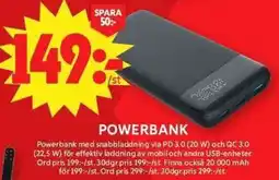 ICA Maxi Powerbank erbjuda