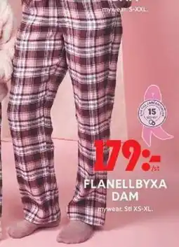 ICA Maxi Flanelbyxa dam erbjuda
