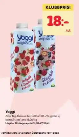 Hemköp Yoggi erbjuda