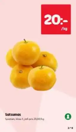 Hemköp Satsumas erbjuda