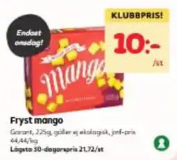 Hemköp Fryst mango erbjuda