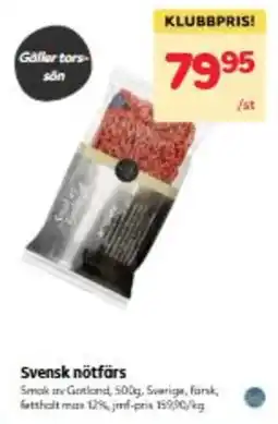 Hemköp Nötfärs erbjuda