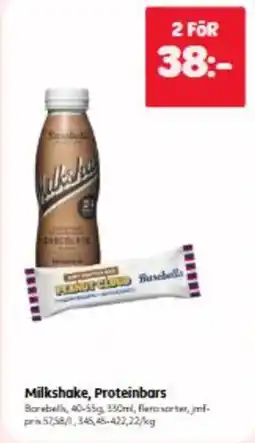 Hemköp Barebells milkshake proteinbars erbjuda