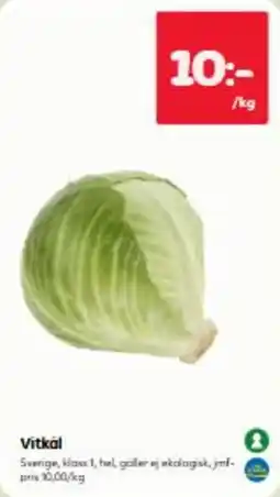Hemköp Vitkål erbjuda