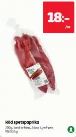 Hemköp Röd spetspaprika erbjuda