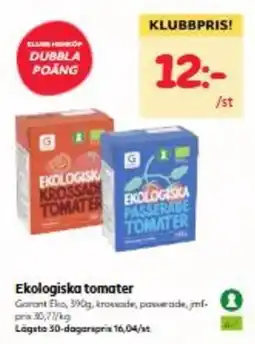 Hemköp Garant tomater erbjuda