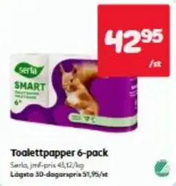 Hemköp Serla toalettpapper erbjuda