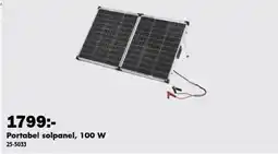 Biltema Portabel solpanel, 100 W erbjuda
