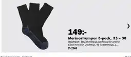 Biltema Merinostrumpor 3-pack erbjuda