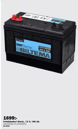 Biltema Biltema Fritidsbatteri Marin erbjuda