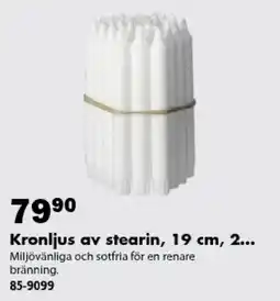 Biltema Kronljus av stearin erbjuda