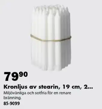 Kronljus av stearin