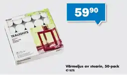 Biltema Milteva värmeljus erbjuda