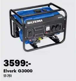 Biltema Biltema elverk g3000 erbjuda