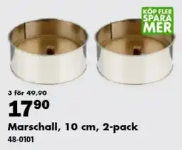 Biltema Marschall, 10 cm, 2-pack erbjuda