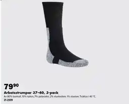Biltema Arbetsstrumpor 37-40, 3-pack erbjuda