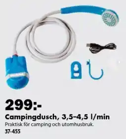 Biltema Milbona campingdusch erbjuda